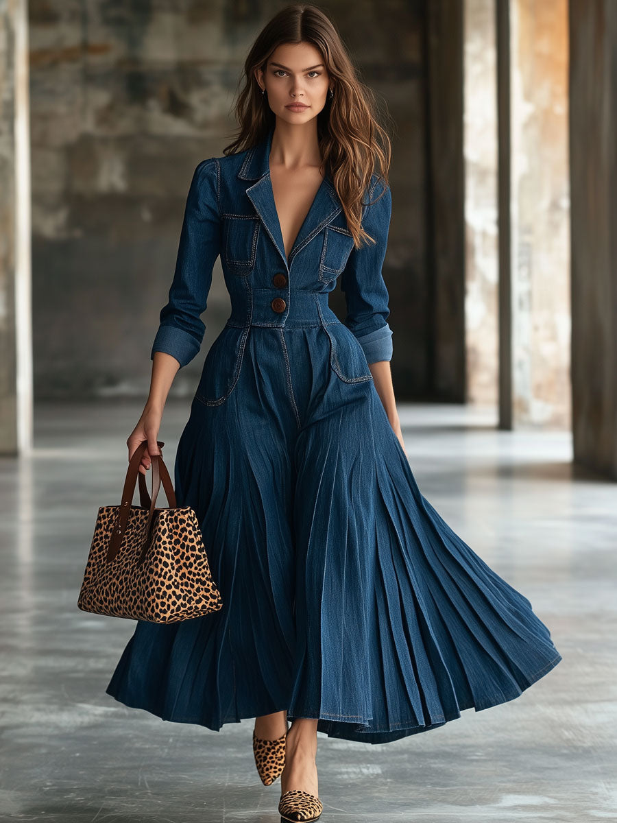 Trench Azul Maxi
