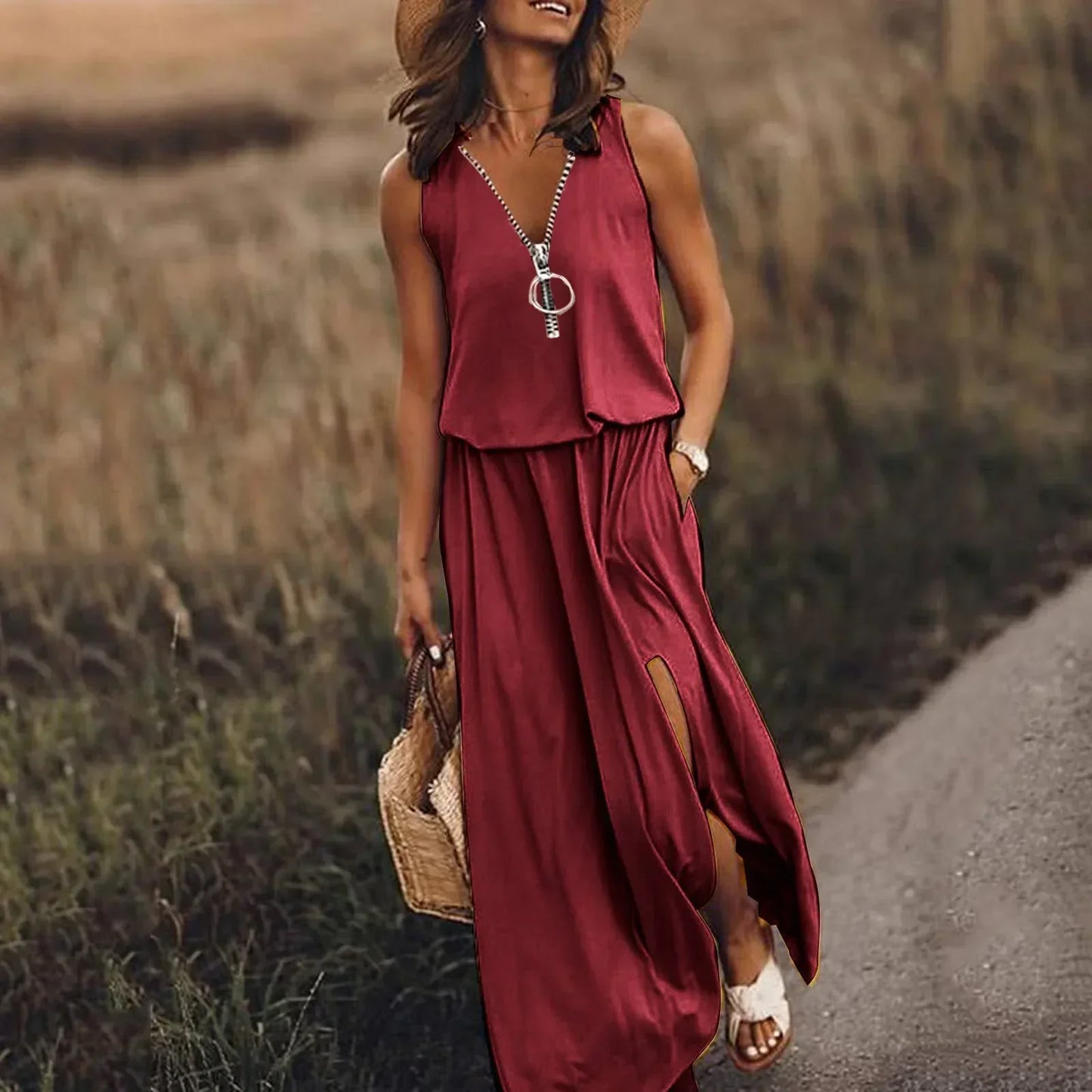 Vestido largo Campero