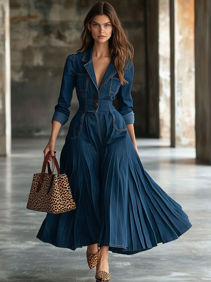 Trench Azul Maxi