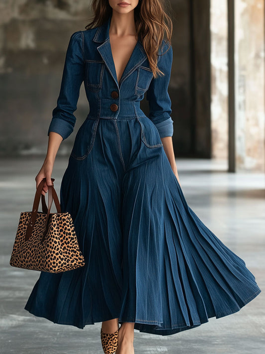 Trench Azul Maxi